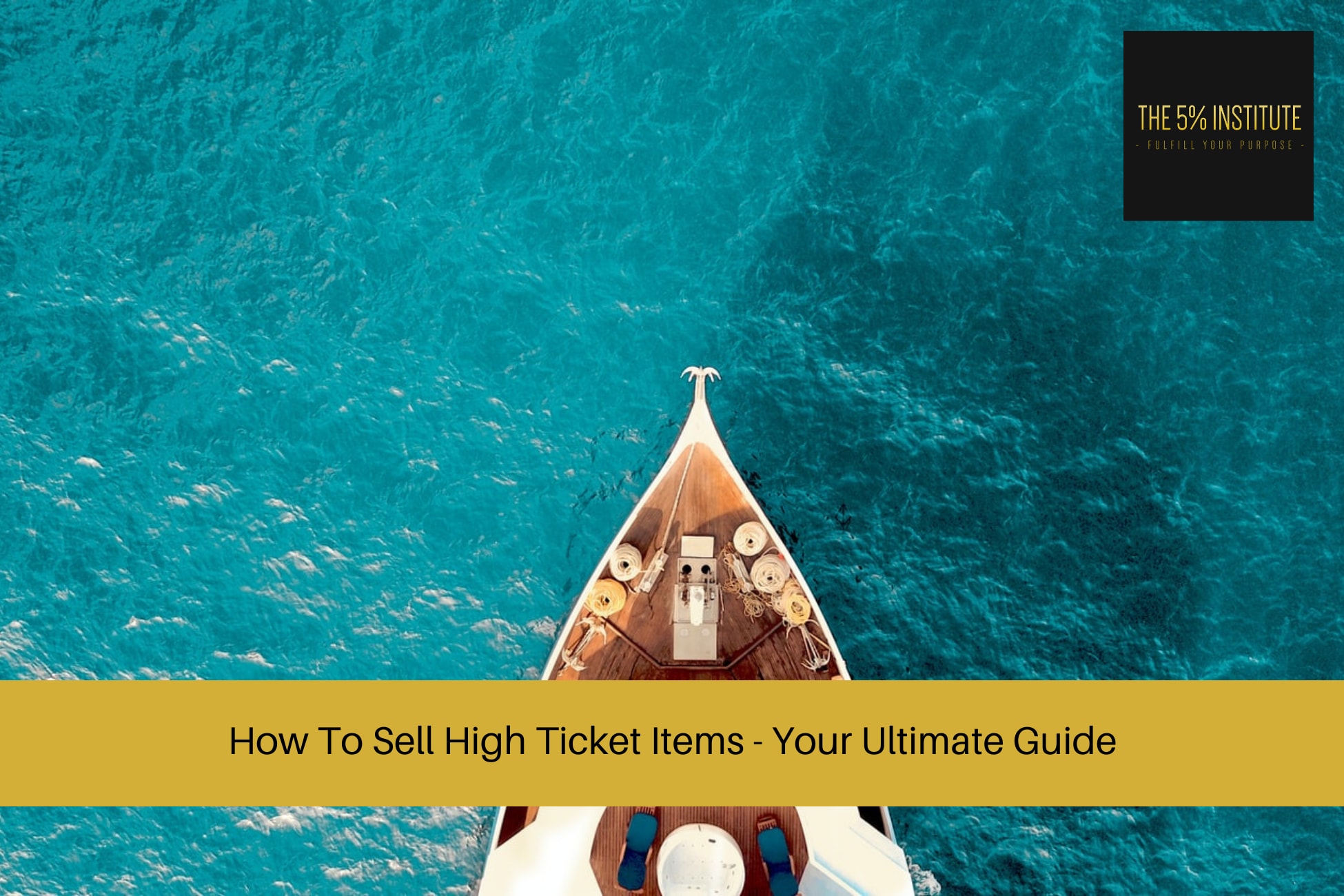 how to sell high ticket items